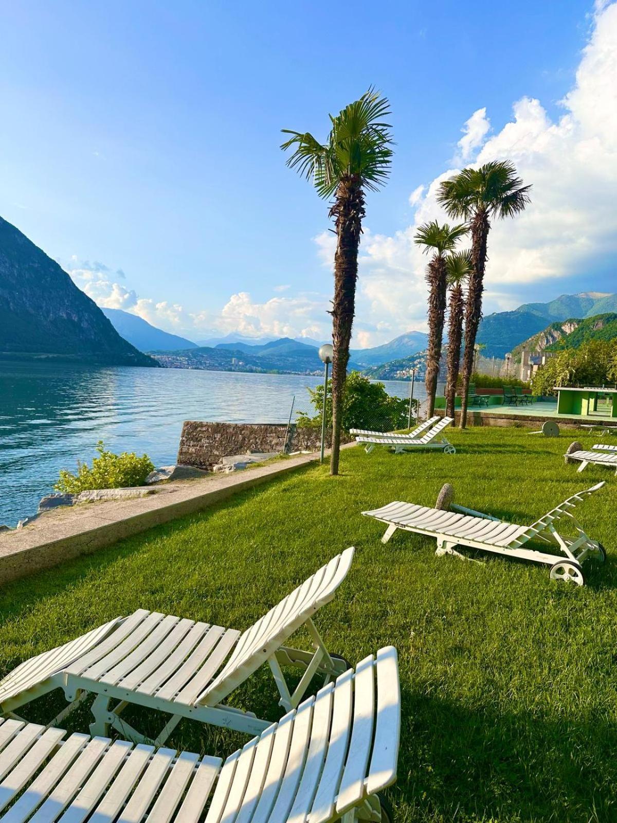 Miralago -Wonderful Lake View Bissone Exterior foto